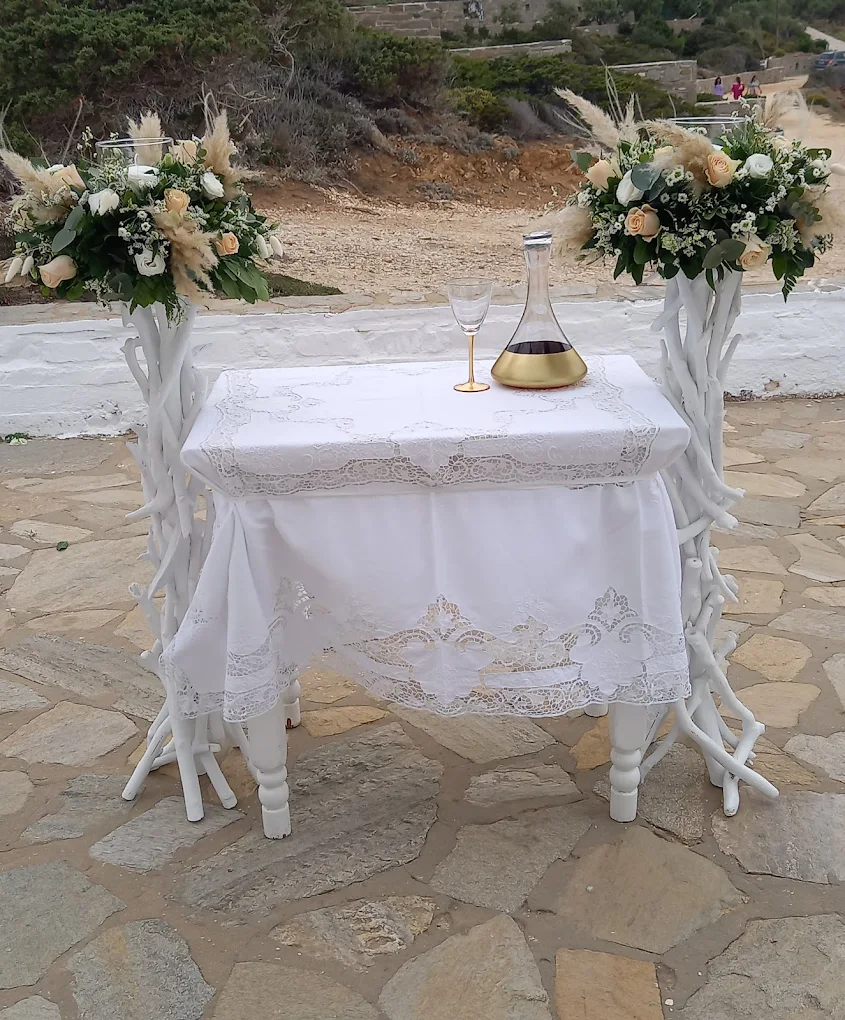 Λαμπάδες γάμου Flowers Paros